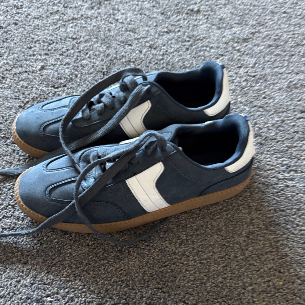 Wonder Nation Navy and White Kids Sneakers